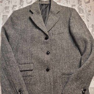2149 Harris Tweed Abercrombie and Fitch 100% Wool Men's Coat Size Medium